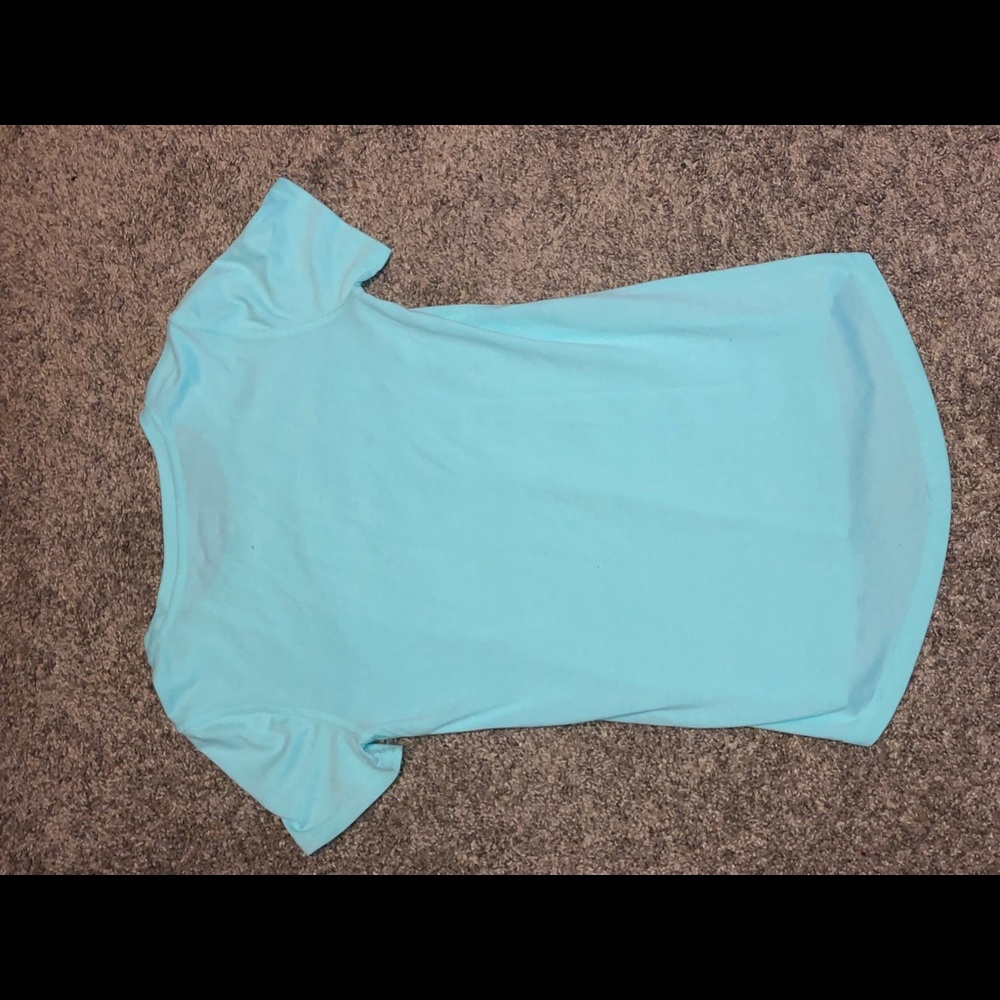 Blue danskin now fitted tee